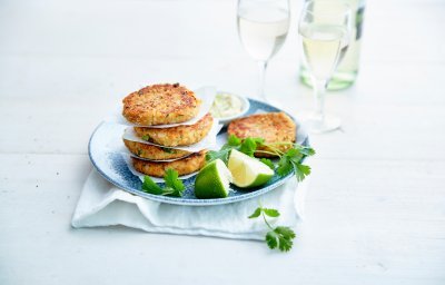 Bouchées épicées de tacaud, mayonnaise citronnée