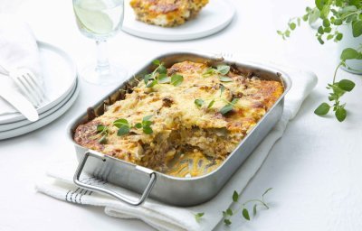 Lasagne aux chicons, butternut et haché