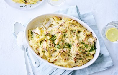 Macaroni au fromage et jambon belges