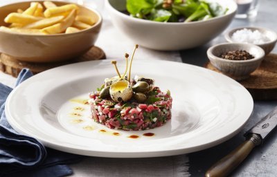 Steak tartare avec frites