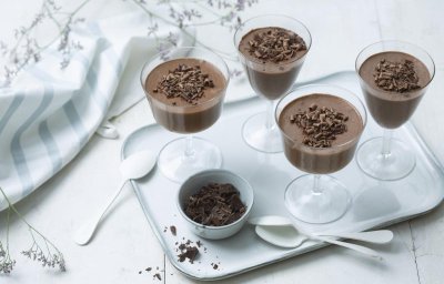 Mousse au chocolat sans sucre