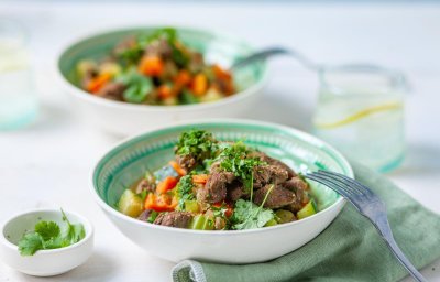 Tajine d’agneau aux légumes