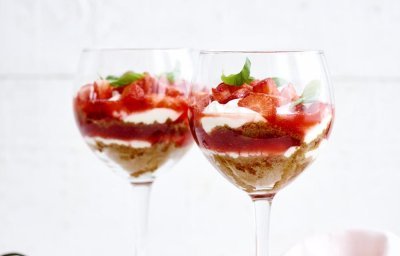 Trifle fraises-spéculoos