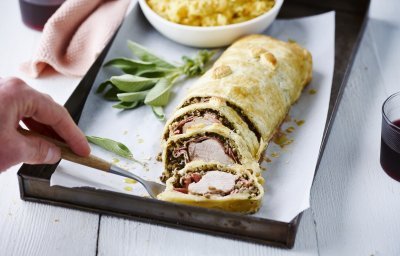 Filet mignon en pâte feuilletée et purée de potiron