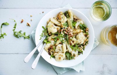 Salade de graines aux asperges et chou-fleur