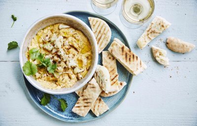 Houmous de chou-fleur et patates douces