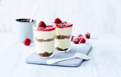 Witte chocolademousse met speculaas