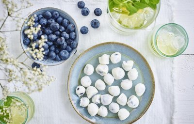 Bonbons de myrtilles au yaourt