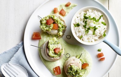 Rouleaux de sole farcie au brocoli