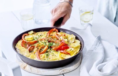 Tortilla aux poivrons rouges