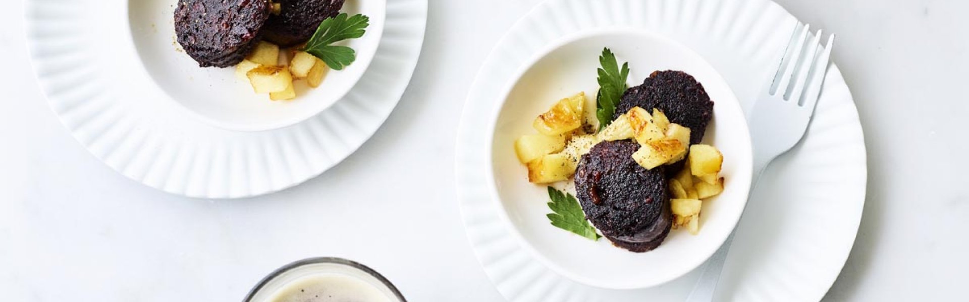Boudin noir et pommes cuites Boudin noir et pommes cuites