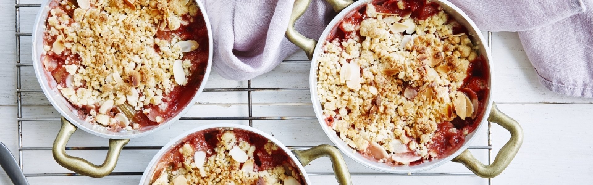 Crumble fraises rhubarbe Crumble fraises rhubarbe