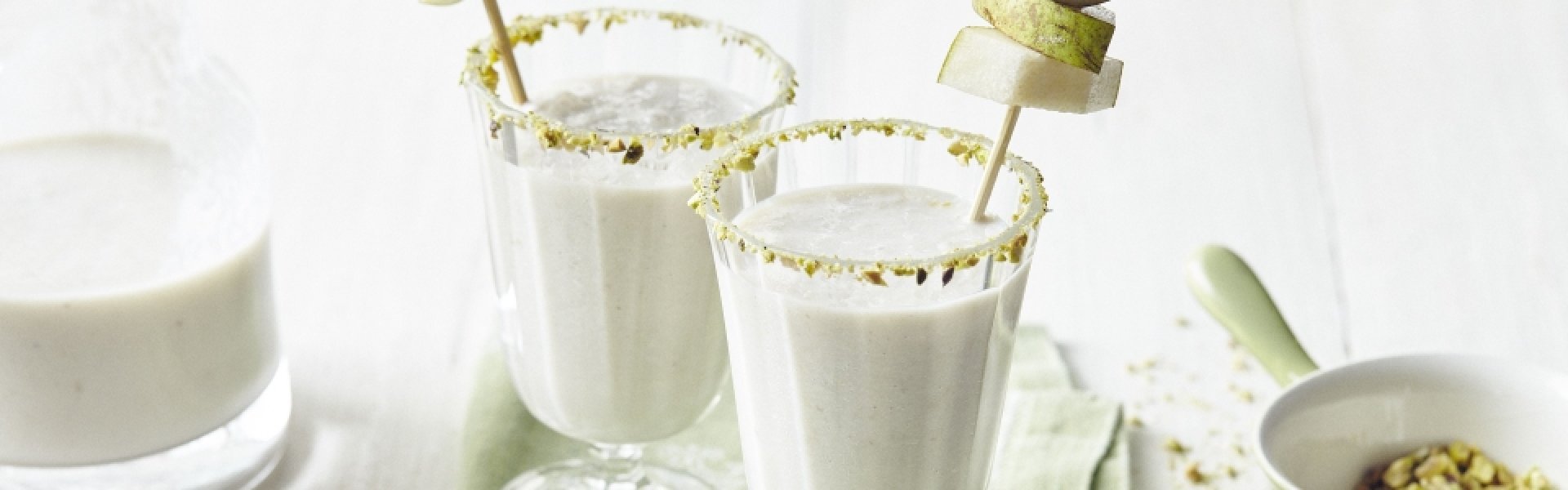 Milkshake de poire et pistaches Milkshake de poire et pistaches