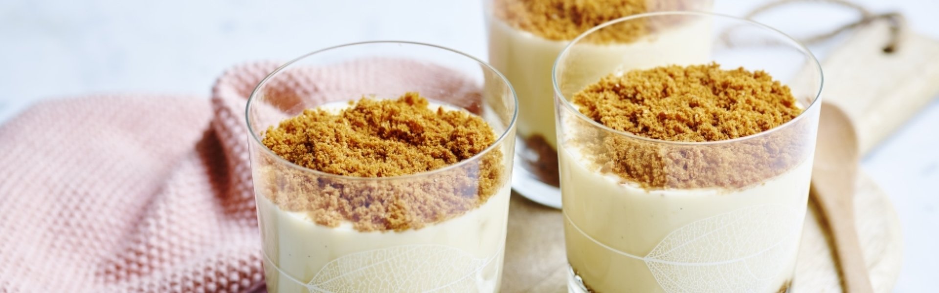 Pudding vanille aux spéculoos Pudding vanille aux spéculoos